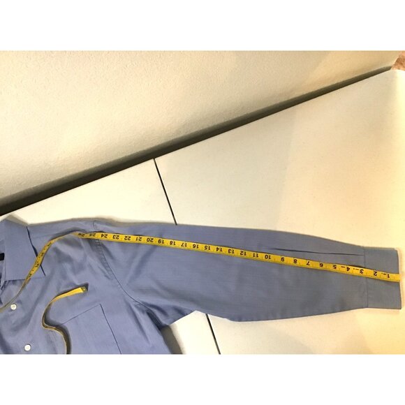 JOHN HENRY- MENS FITTED FRONT POCKET LONG SLEEVE BUTTON FRONT SHIRT SIZE X-LARGE - Picture 4 of 6